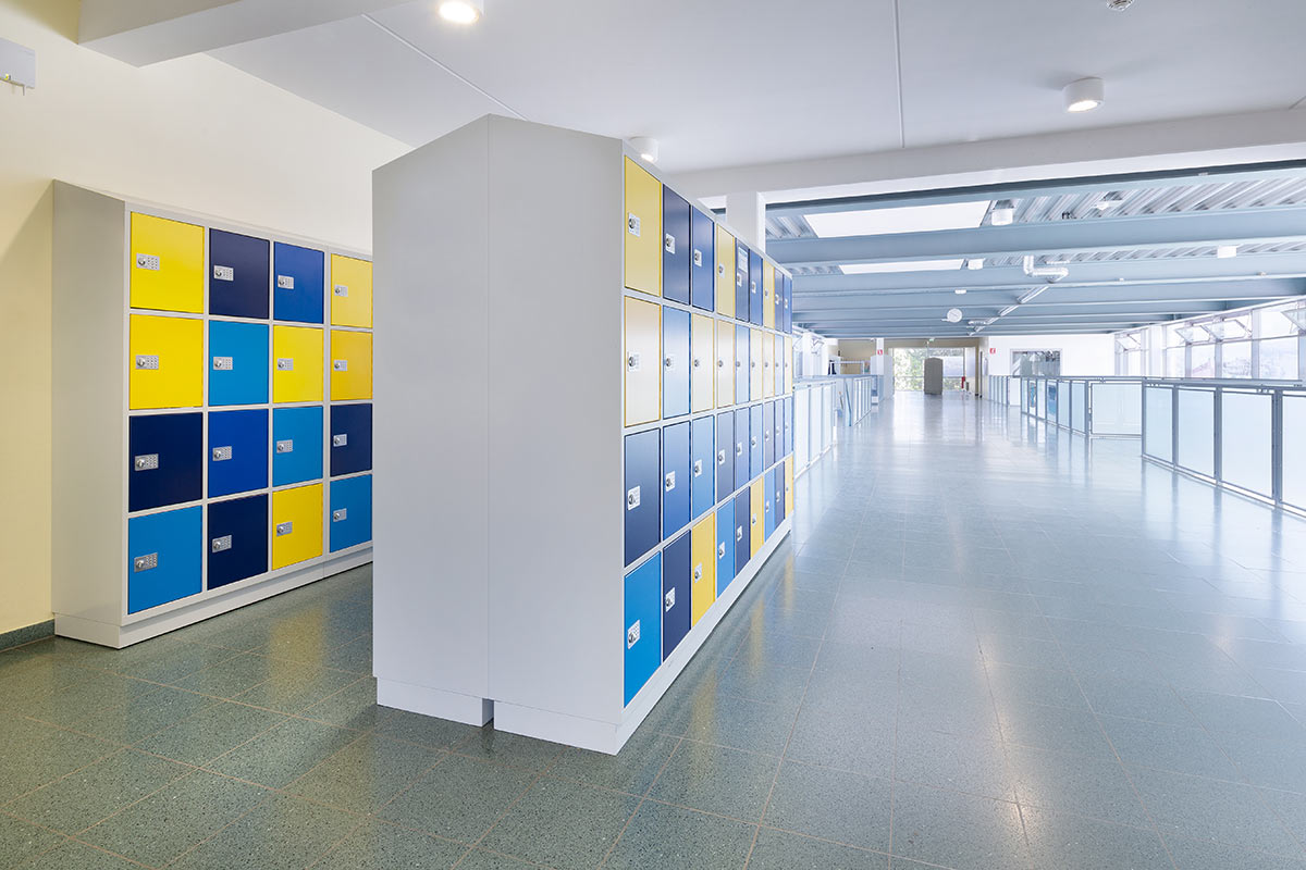 astradirect Schließfachanlagen, in der Europäischen Schule in Frankfurt