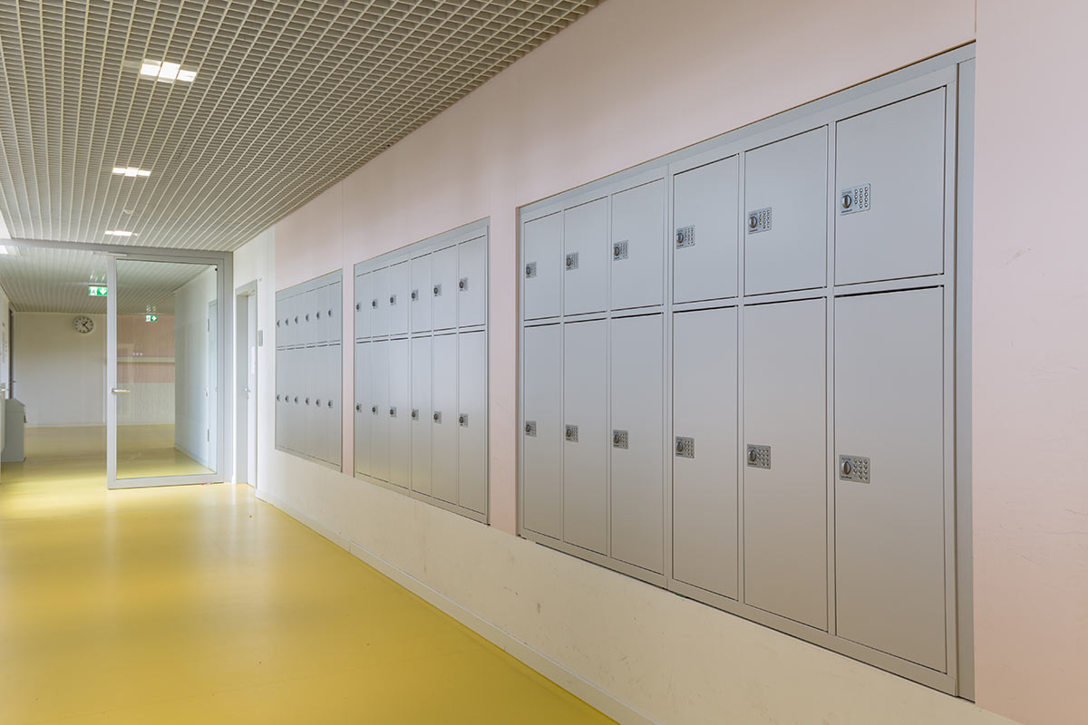 Die astradirect Schulschließfächer, im Grüninger Gymnasium in Markgröningen
