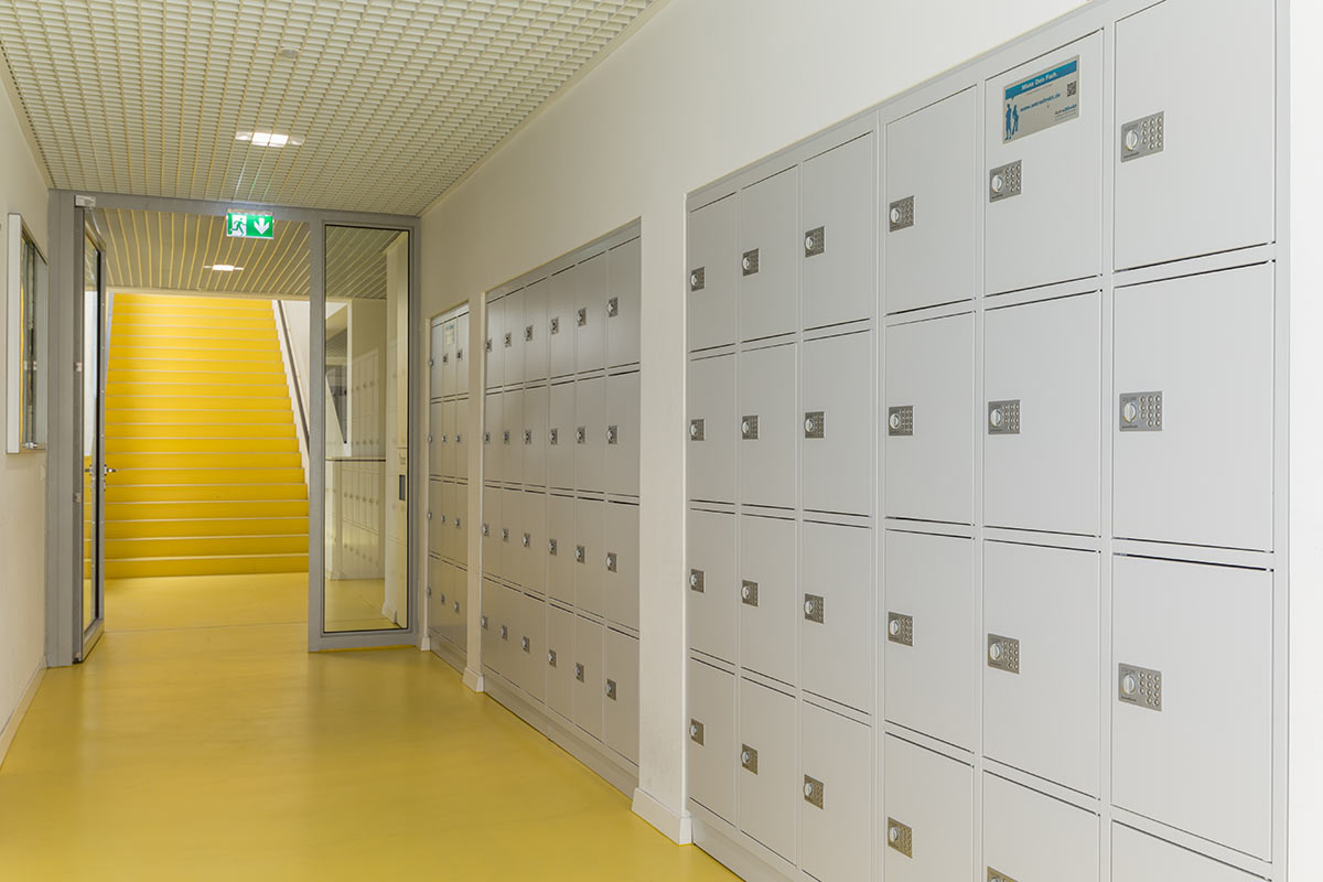 Die astradirect Schulschließfächer, im Grüninger Gymnasium in Markgröningen