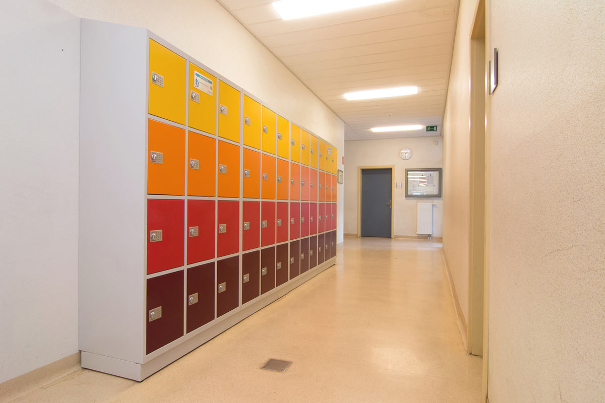 Die astradirect Schulschließfächer, im Einstein Gymnasium in Neuenhagen