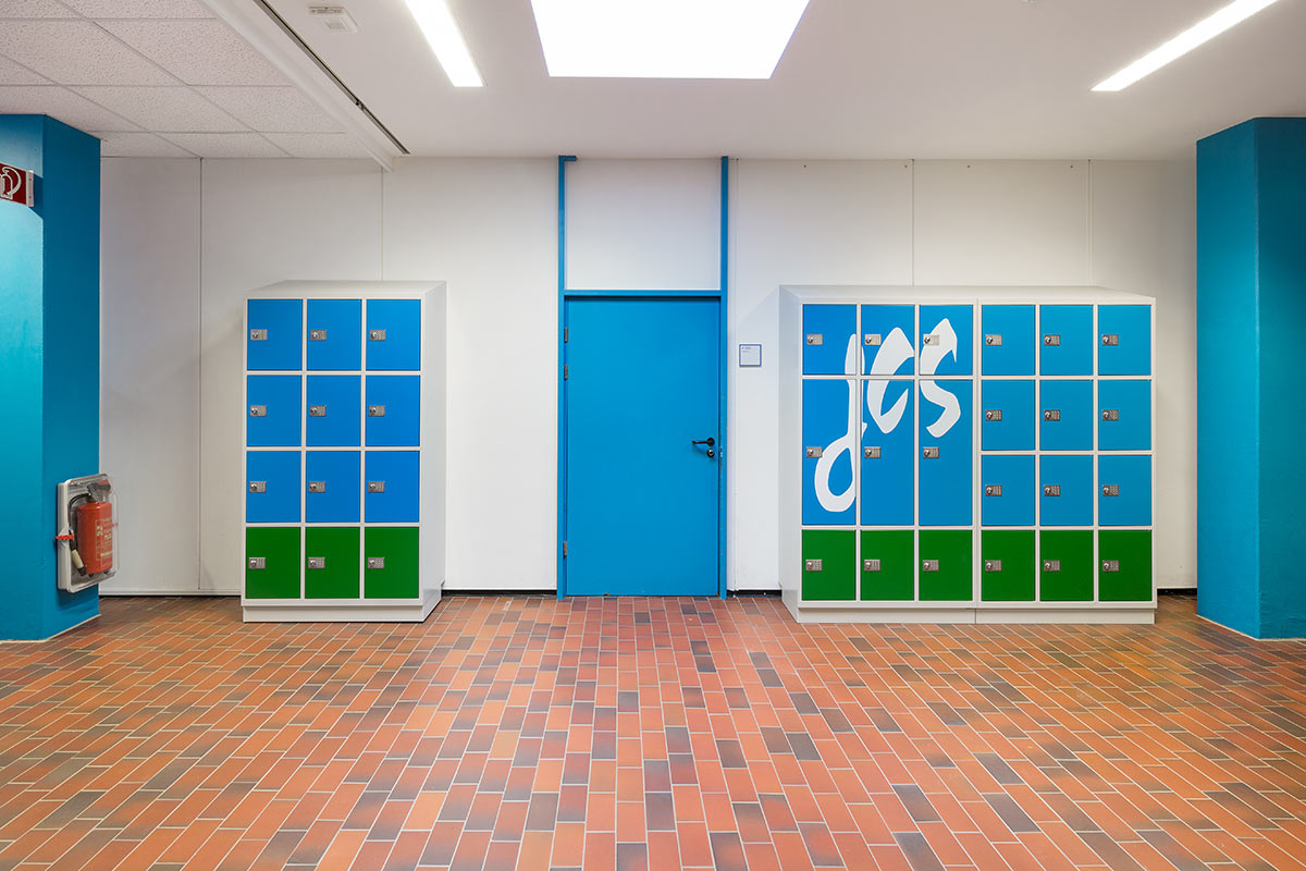Die astradirect Schulschließfächer, in der Johann Comenius Schule in Pinneberg