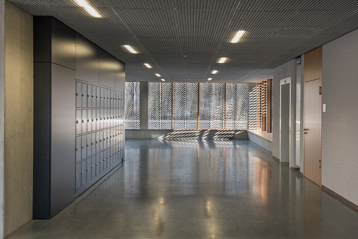 Die Schulschließfächer von astradirect, in der Hessenwaldschule in Weiterstadt, Foto von Stefan Laus